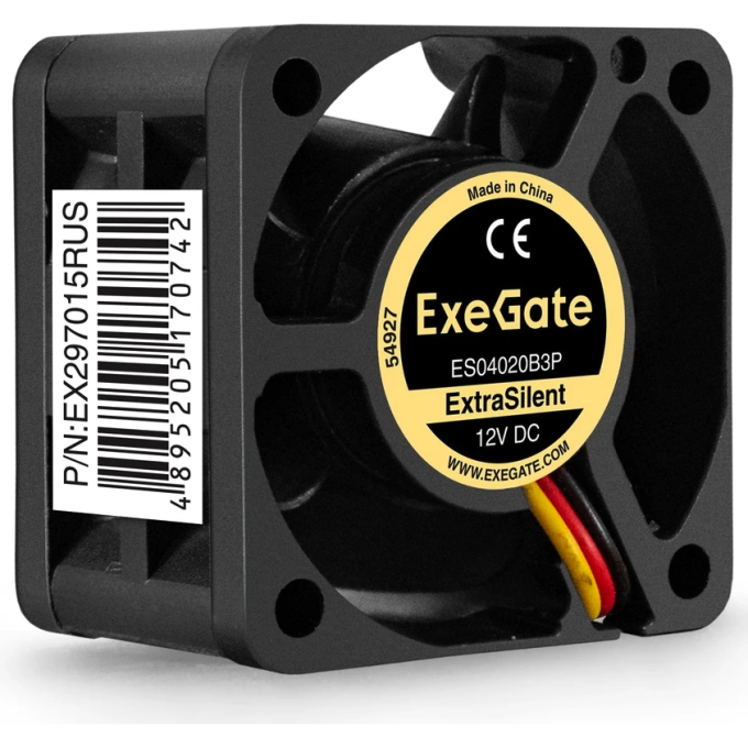 Вентилятор 12В DC EXEGATE EXTRASILENT ES04020B3P EX297015RUS